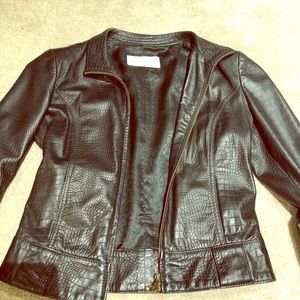 Valentino leather coat size 4